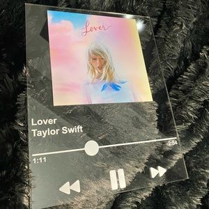 Taylor Swift Lover Music Poster Spotify Plaque